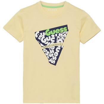 Abbigliamento Bambino T-shirt & Polo Guess G-L02I09K5M20 Giallo