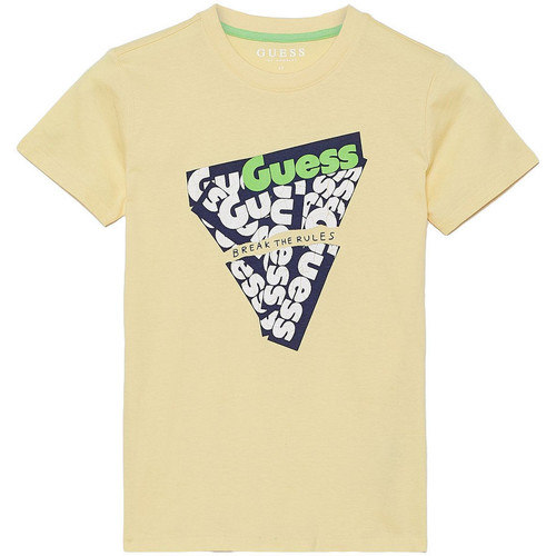 Abbigliamento Bambino T-shirt & Polo Guess G-L02I09K5M20 Giallo