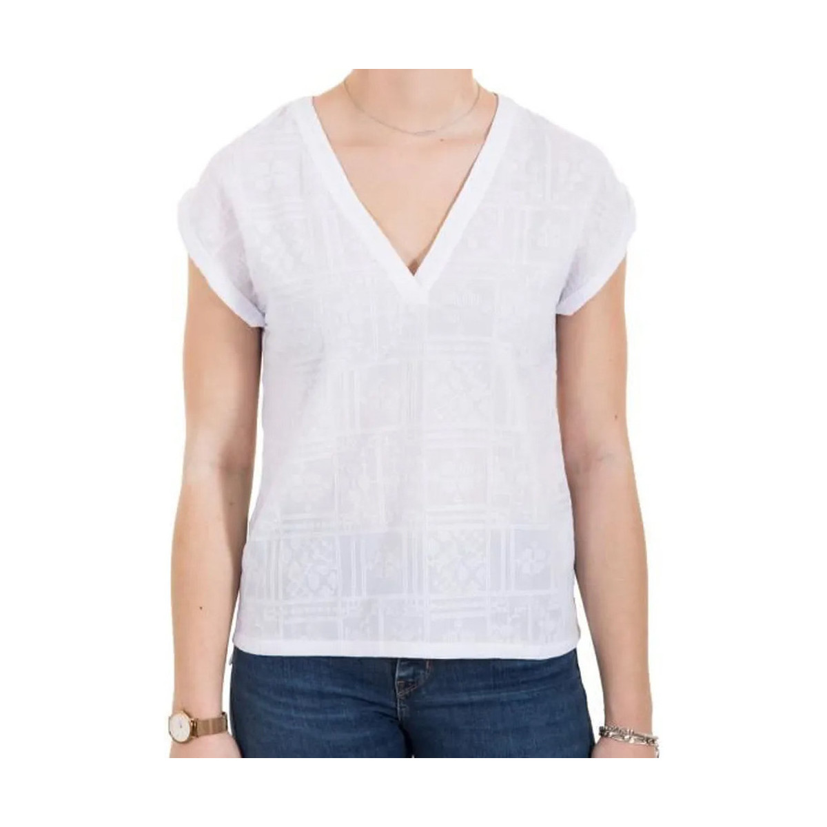 Abbigliamento Donna T-shirt & Polo Teddy Smith 32313916D Bianco