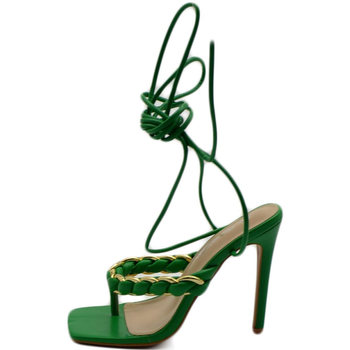 Scarpe Donna Sandali Malu Shoes Sandali donna tacco alto a spillo verde infradito alla schiava Verde