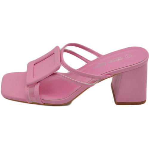 Scarpe Donna Sandali Malu Shoes Sandali donna rosa acceso mules sabot pantofola lasci trasparen Rosa
