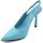 Scarpe Donna Décolleté Malu Shoes Scarpe decollete donna elegante punta in tessuto azzurro tacco Multicolore