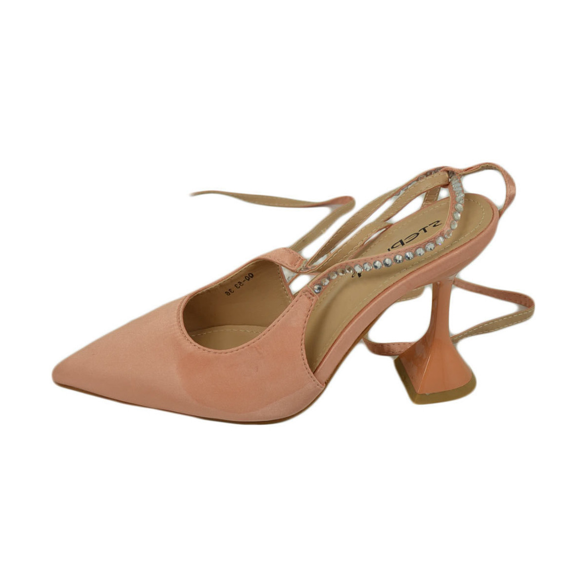 Scarpe Donna Décolleté Malu Shoes Scarpe decollete mules donna elegante punta in raso champagne t Oro