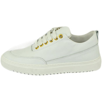 Scarpe Uomo Sneakers basse Malu Shoes Scarpe sneakers bassa uomo vera pelle nappa liscia bianco con o Bianco