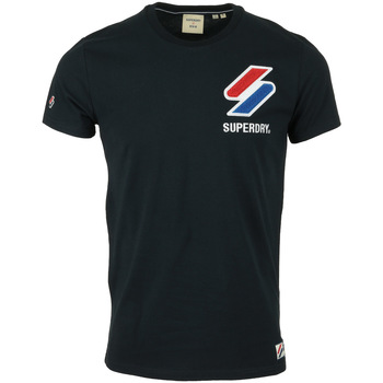 Abbigliamento Uomo T-shirt maniche corte Superdry Sportstyle Chenille Tee Blu