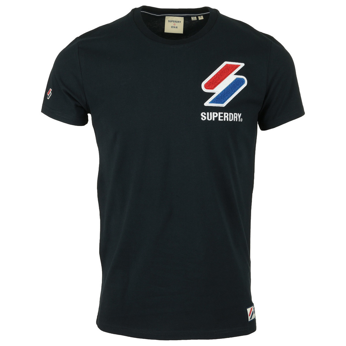 Abbigliamento Uomo T-shirt maniche corte Superdry Sportstyle Chenille Tee Blu