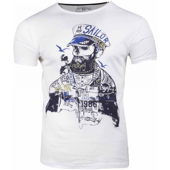 Abbigliamento Uomo T-shirt maniche corte La Maison Blaggio MB-MENTOR Bianco