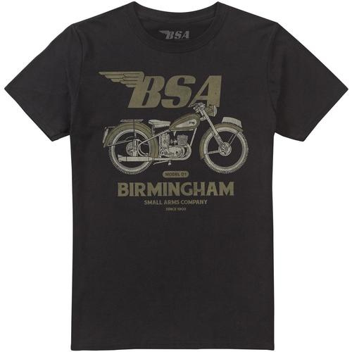 Abbigliamento Uomo T-shirts a maniche lunghe Bsa Birmingham Small Arms Nero