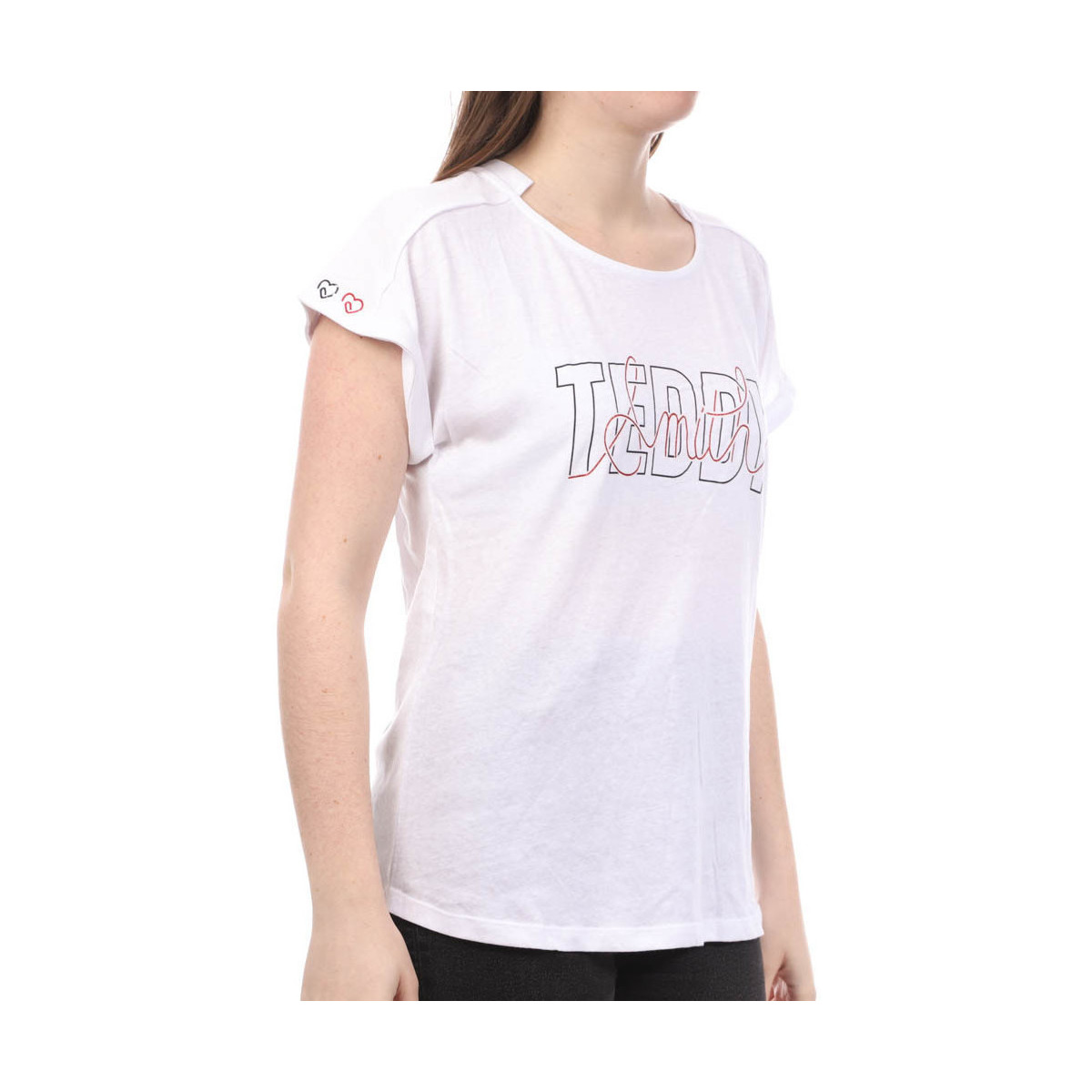 Abbigliamento Donna T-shirt & Polo Teddy Smith 31014615D Bianco