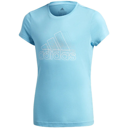 Abbigliamento Bambina T-shirt & Polo adidas Originals GE0045 Blu