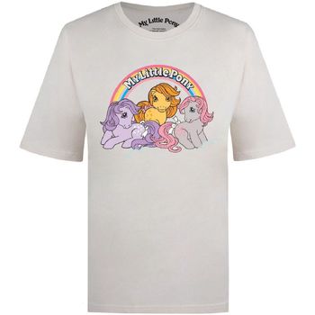 Abbigliamento Donna T-shirts a maniche lunghe My Little Pony Mon Petit Poney Bianco