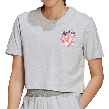 Abbigliamento Bambina T-shirt maniche corte adidas Originals H22755 Grigio