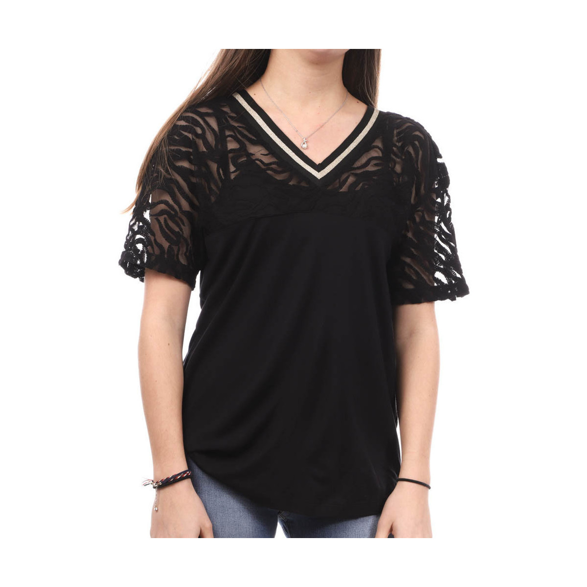 Abbigliamento Donna T-shirt & Polo Teddy Smith 32314213D Nero