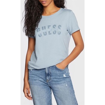 Abbigliamento Donna T-shirt maniche corte Guess W3RI16-K46D1 Blu