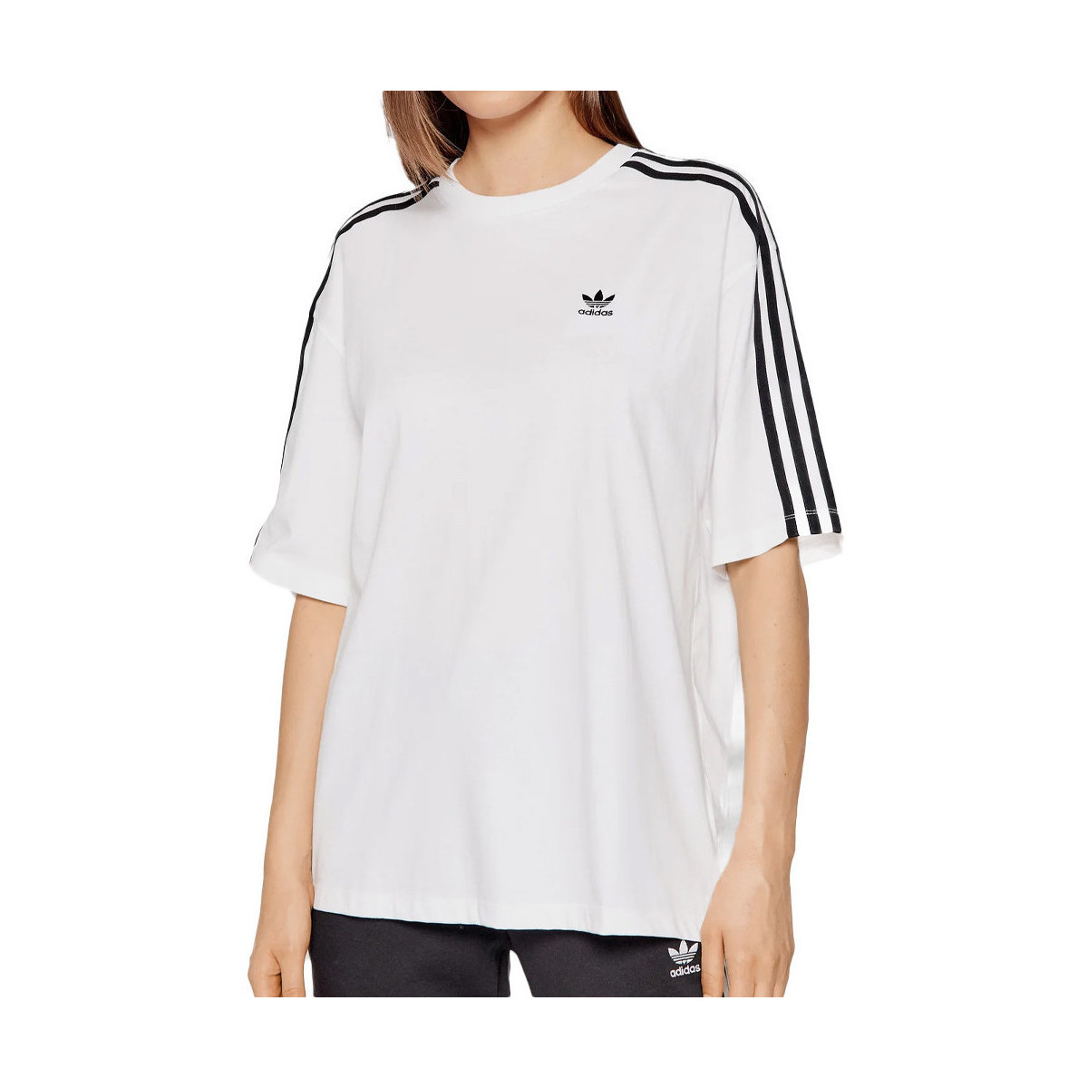 Abbigliamento Bambina T-shirt & Polo adidas Originals H37796 Bianco