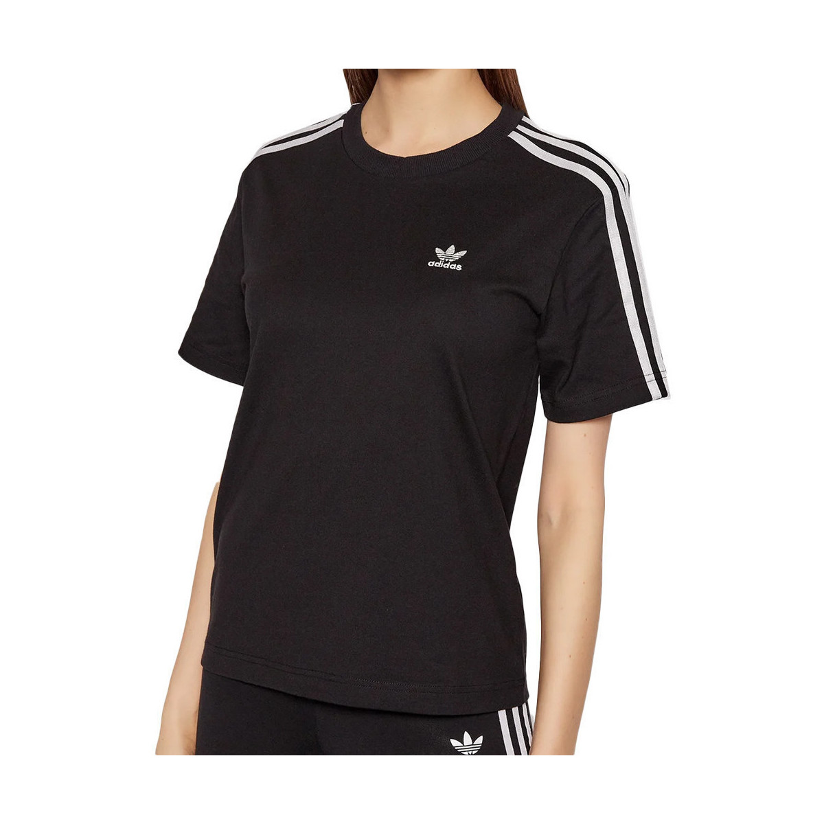 Abbigliamento Donna T-shirt & Polo adidas Originals HF7533 Nero