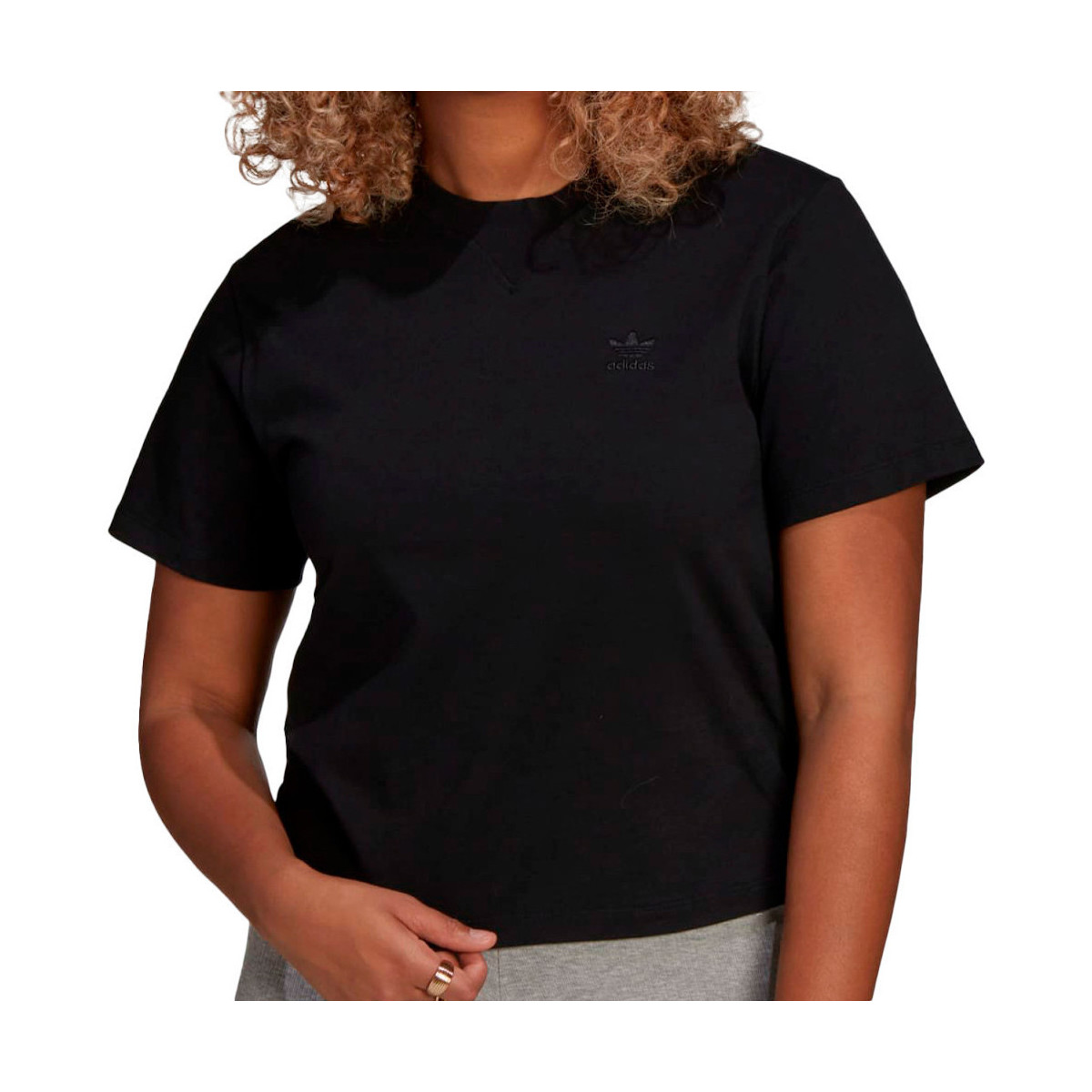 Abbigliamento Donna T-shirt & Polo adidas Originals HE6892 Nero