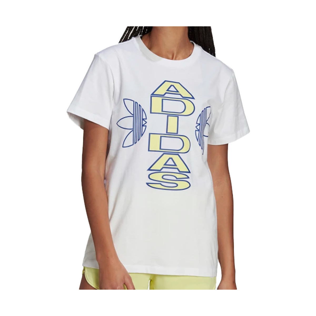 Abbigliamento Bambina T-shirt & Polo adidas Originals H15784 Bianco