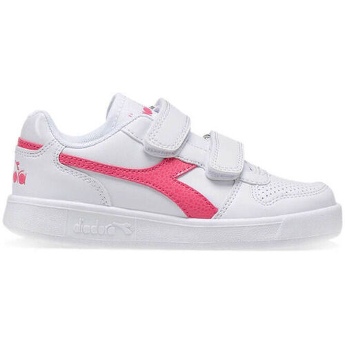 Scarpe Unisex bambino Sneakers Diadora PLAYGROUND PS GIRL C2322 White/Hot pink Rosa