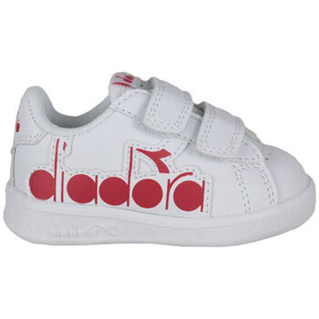Scarpe Unisex bambino Sneakers Diadora 101.176276 01 C0823 White/Ferrari Red Italy Rosso