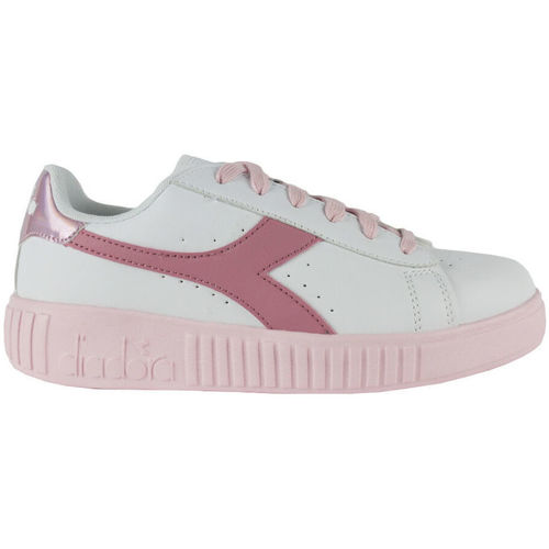 Scarpe Unisex bambino Sneakers Diadora 101.176595 01 C0237 White/Sweet pink Rosa