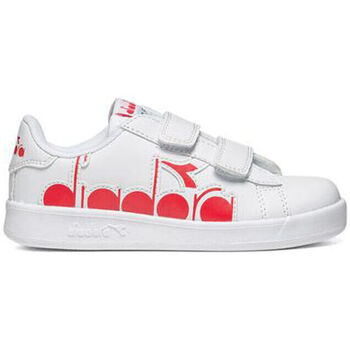 Scarpe Unisex bambino Sneakers Diadora 101.176275 01 C0823 White/Ferrari Red Italy Rosso