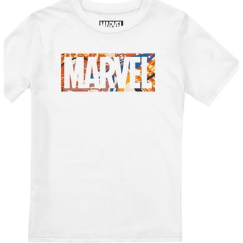 Abbigliamento Bambino T-shirts a maniche lunghe Marvel TV1992 Bianco