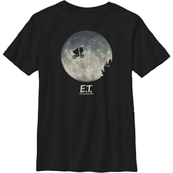Abbigliamento Bambino T-shirts a maniche lunghe E.t. The Extra-Terrestrial Over The Moon Nero