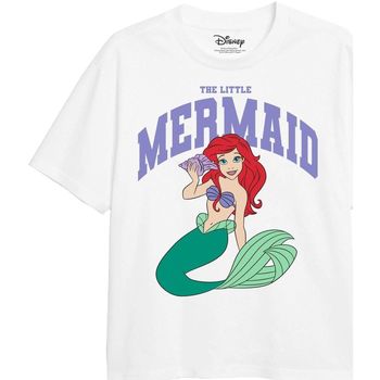 Abbigliamento Bambina T-shirts a maniche lunghe Little Mermaid Collegiate Bianco