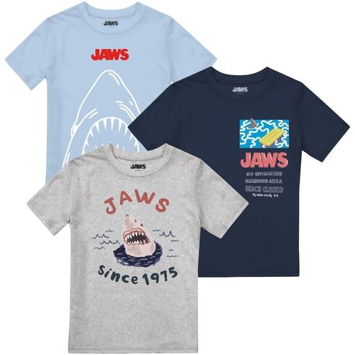 Abbigliamento Bambino T-shirts a maniche lunghe Jaws No Swimming Blu