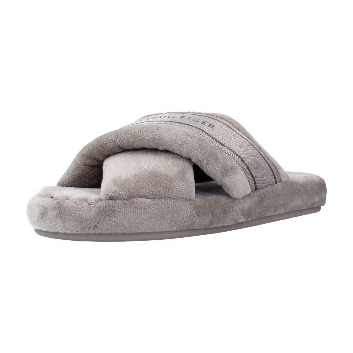 Scarpe Donna Pantofole Tommy Hilfiger COMFY HOME SLIPPERS WITH Grigio