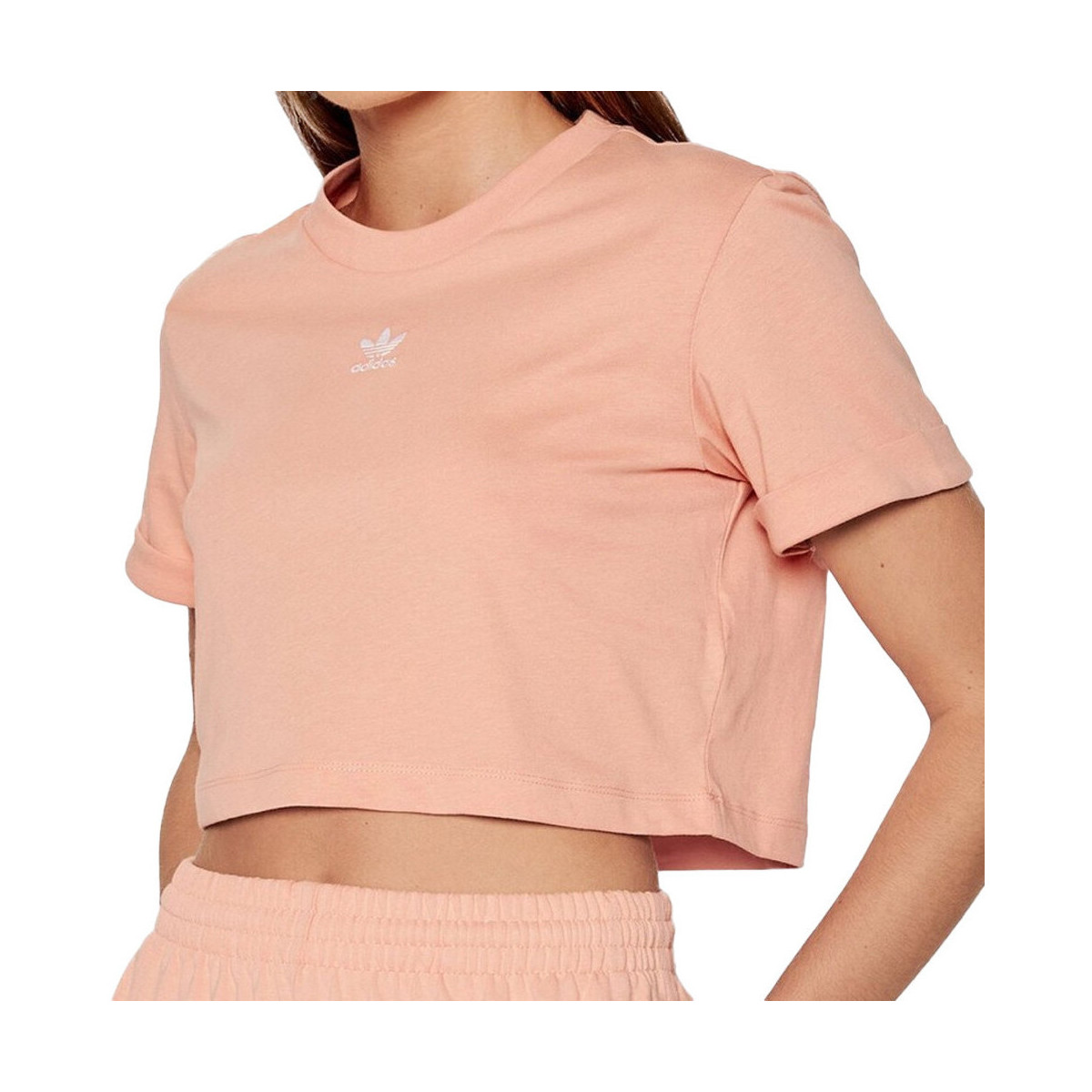 Abbigliamento Bambina T-shirt & Polo adidas Originals H37883 Rosa