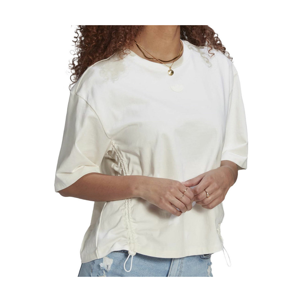 Abbigliamento Bambina T-shirt & Polo adidas Originals HE9561 Bianco