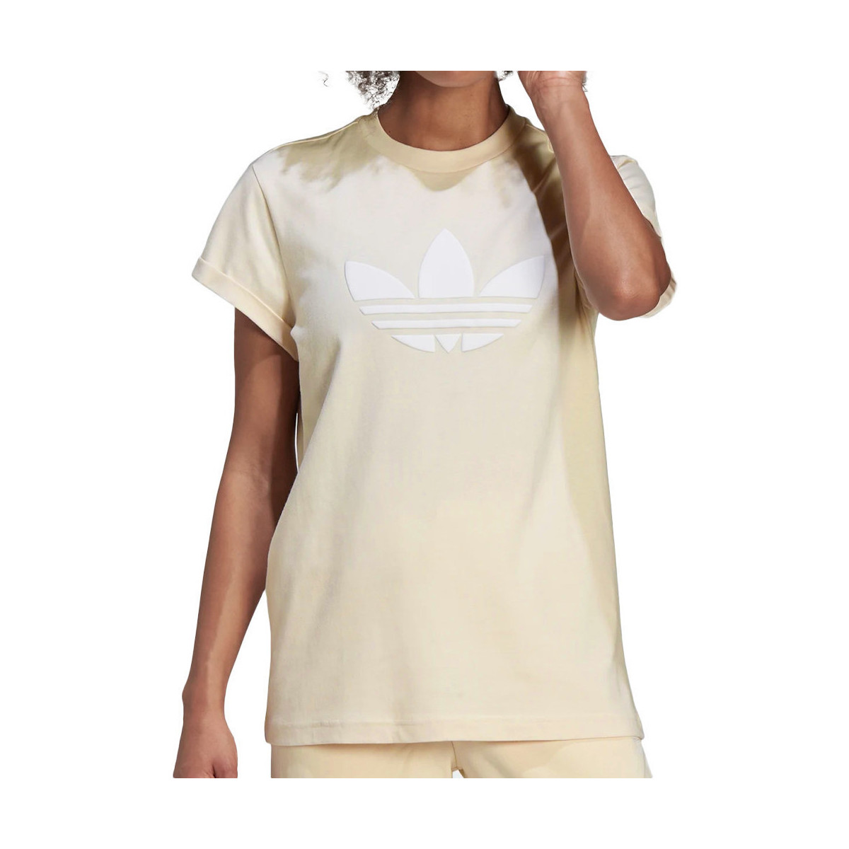 Abbigliamento Bambina T-shirt & Polo adidas Originals HU1630 Beige