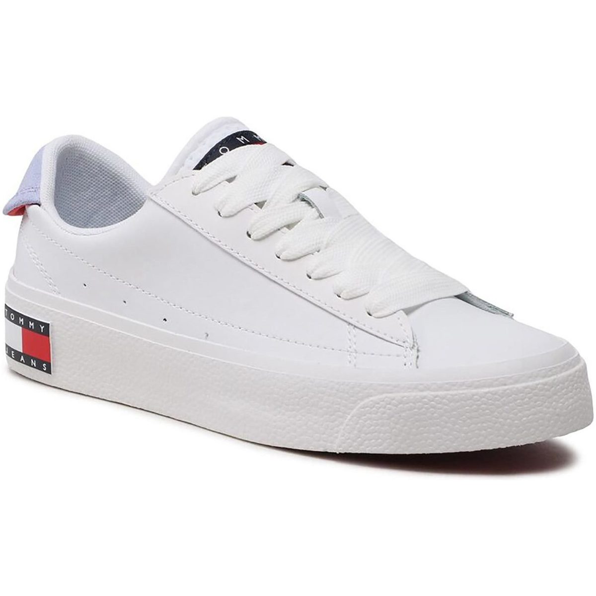 Scarpe Donna Sneakers basse Tommy Jeans VULCANIZED LEATHER Bianco