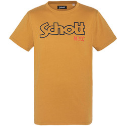 Abbigliamento Uomo T-shirt maniche corte Schott TSCREWVINT Giallo