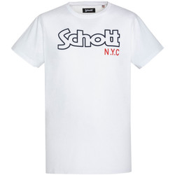 Abbigliamento Uomo T-shirt & Polo Schott TSCREWVINT Bianco