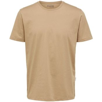 Abbigliamento Uomo T-shirt & Polo Selected 16087842 HASPEN-KELP Beige