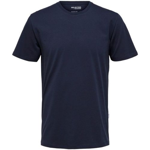 Abbigliamento Uomo T-shirt & Polo Selected 16087842 HASPEN-NAVY BLAZER Blu