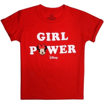 Abbigliamento Bambina T-shirts a maniche lunghe Disney Girl Power Rosso