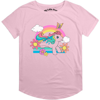 Abbigliamento Donna T-shirts a maniche lunghe My Little Pony Leaping Rainbows Rosso