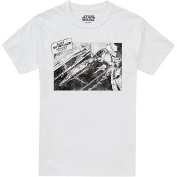 Abbigliamento Uomo T-shirts a maniche lunghe Disney Skywalker Strikes Again Bianco