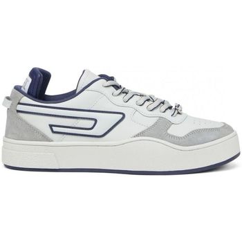 Scarpe Uomo Sneakers Diesel Y03027 PS232 S-UKIYO LOW-H9461 WHITE/BLUE Bianco