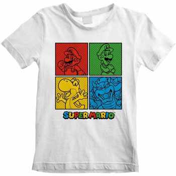 Abbigliamento Unisex bambino T-shirt maniche corte Super Mario  Multicolore