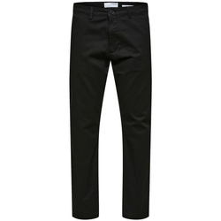 Abbigliamento Uomo Pantaloni Selected Slim Tape New Miles Pants - Black Nero