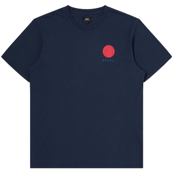 Abbigliamento Uomo T-shirt & Polo Edwin Japanese Sun T-Shirt - Navy Blazer Blu