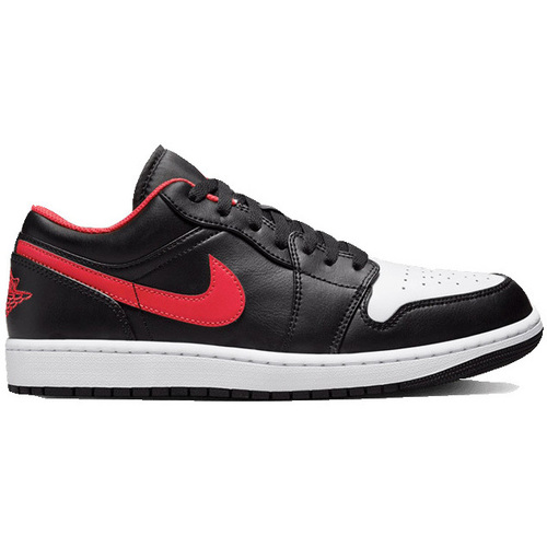 Scarpe Uomo Sneakers Nike 553558-063 - Air  1 Low - Black True Red White Nero