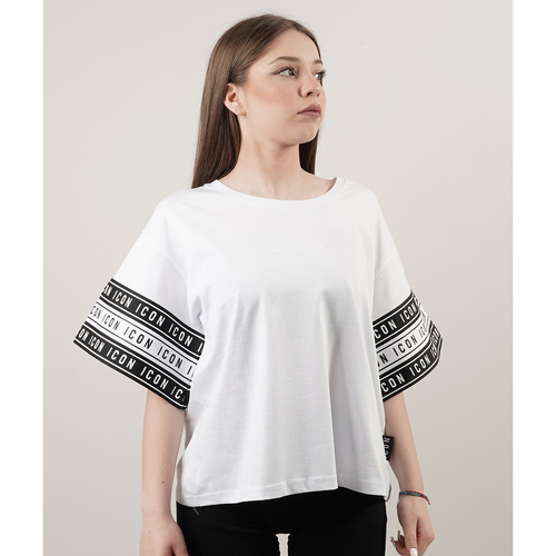 Abbigliamento Donna T-shirt maniche corte Icon  Bianco