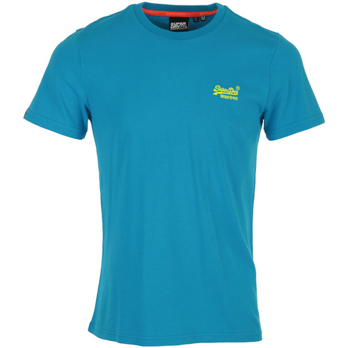 Abbigliamento Uomo T-shirt maniche corte Superdry OL Neon Lite Tee Blu