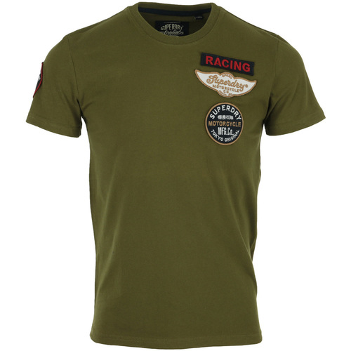 Abbigliamento Uomo T-shirt maniche corte Superdry Plane Flyers Tee Verde